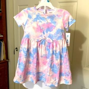 Carter’s baby girl two-piece tie-dye dress set outfit